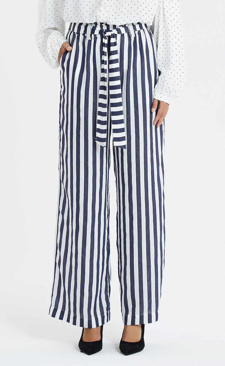 Lollys Laundry Bukser - Vicky - Dark Blue