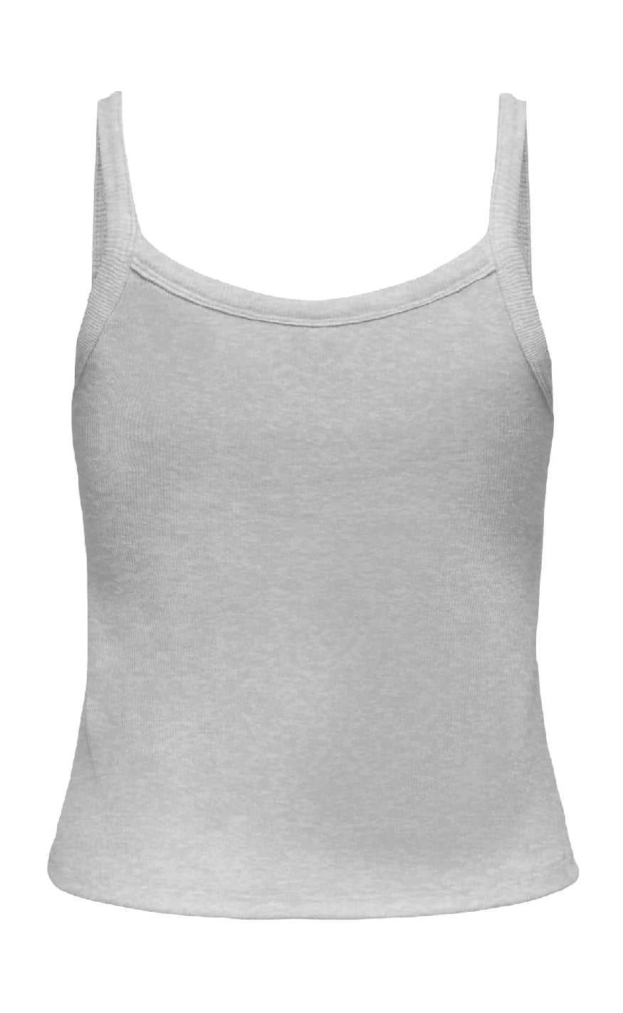 ONLY Topp - Vira - Light Grey Melange