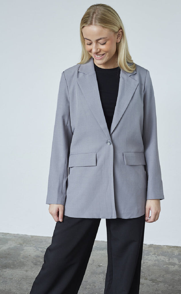 Sisters Point Blazer - Viksa-BL - Grey Mel.