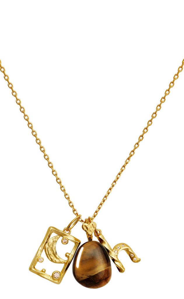 Maanesten Vedhæng - Earth - Tiger Eye