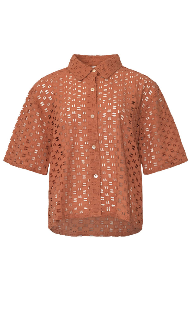 Noella Skjorte - Kealy - Terracotta