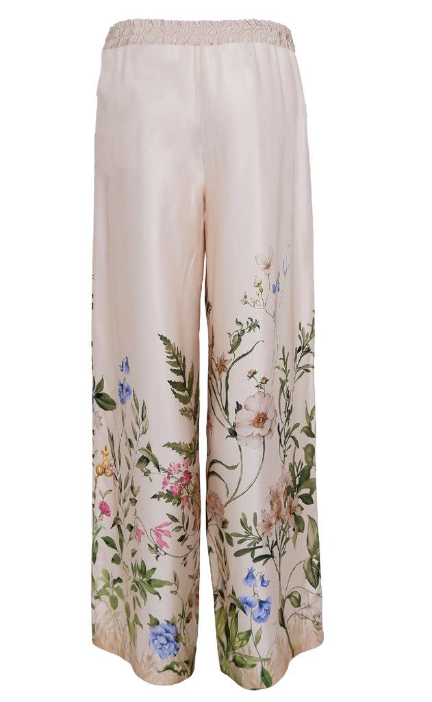 Black Colour Bukser - Zennia - Champagne Flower