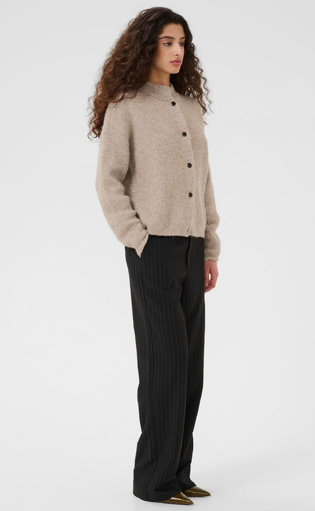 Gestuz Cardigan - Alpha - Warm Sand Melange