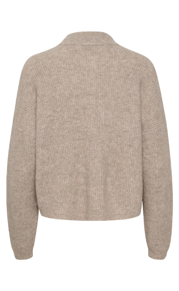 Gestuz Cardigan - Alpha - Warm Sand Melange