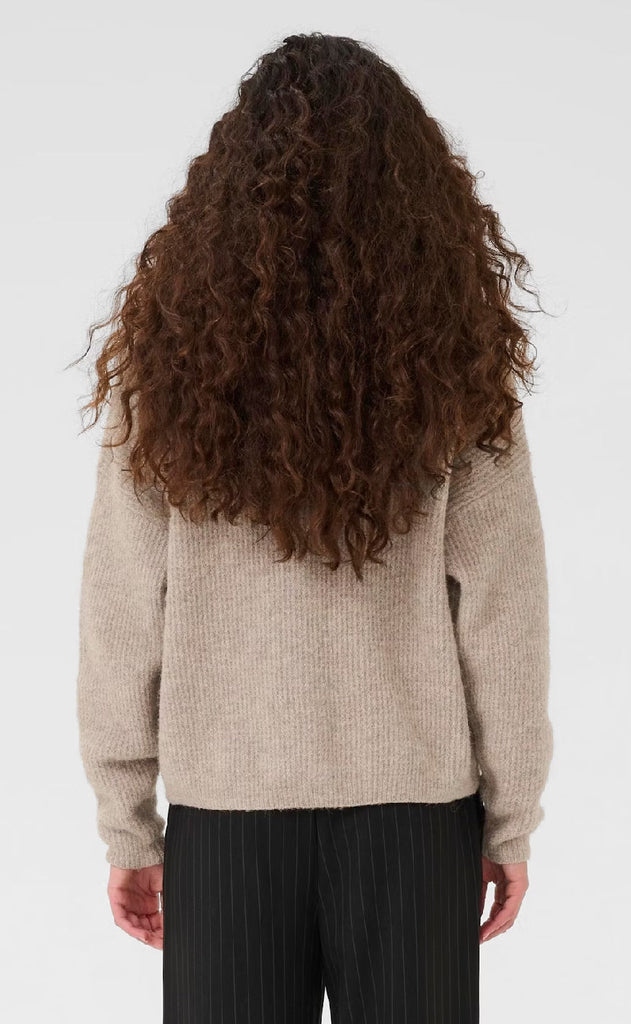 Gestuz Cardigan - Alpha - Warm Sand Melange