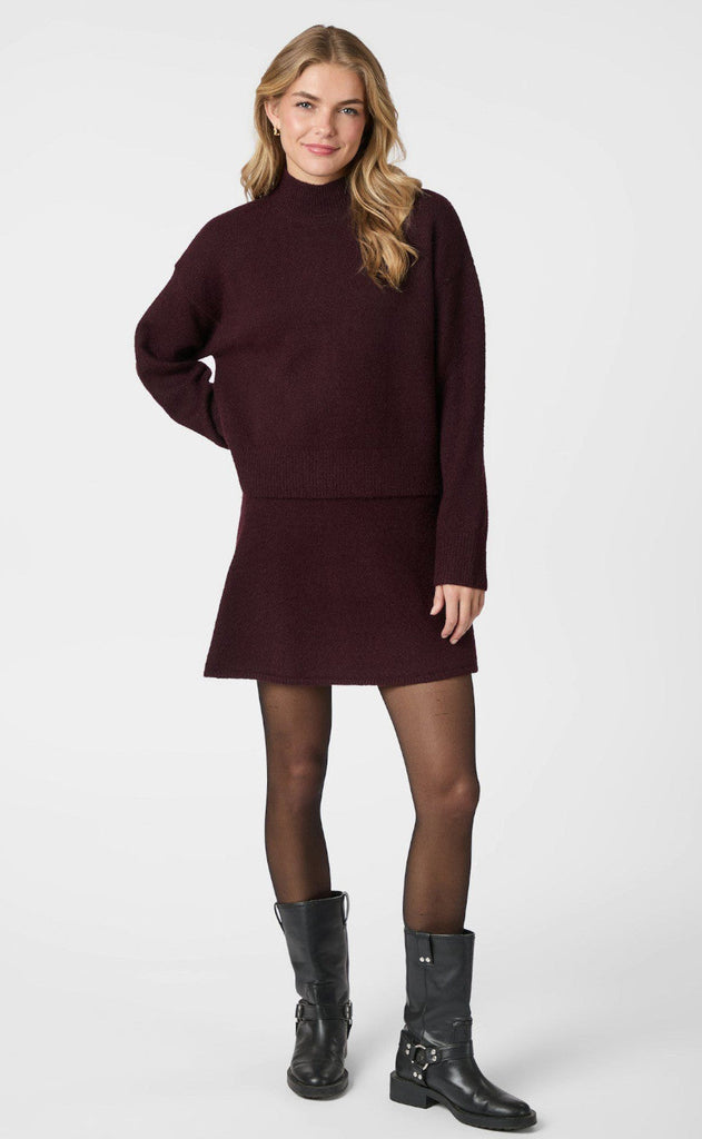 Neo Noir Bluse - Paulina - Wine