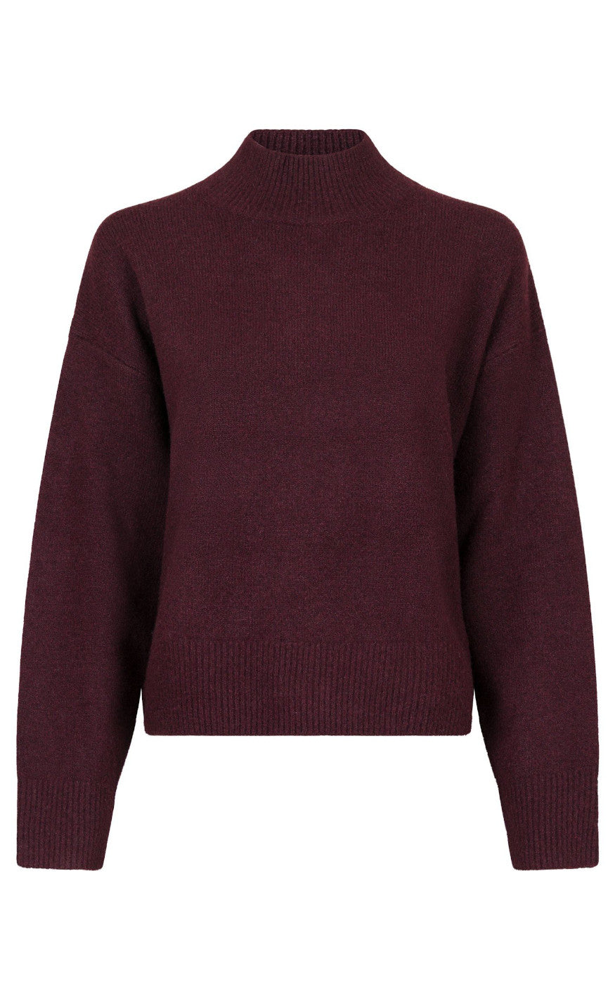 Neo Noir Bluse - Paulina - Wine
