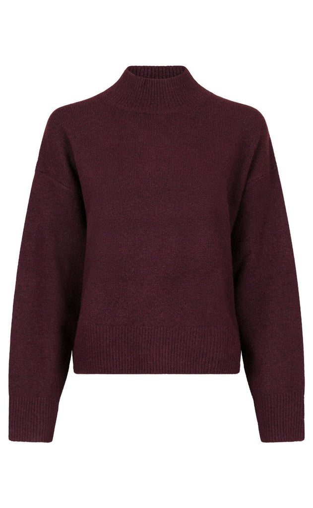 Neo Noir Bluse - Paulina - Wine