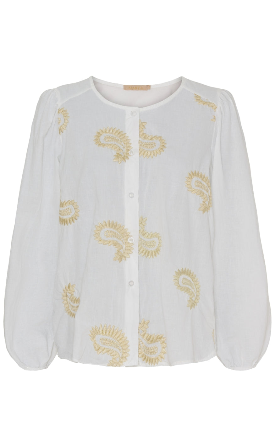Marta Du Chateau Bluse - 3181 Miriam - White