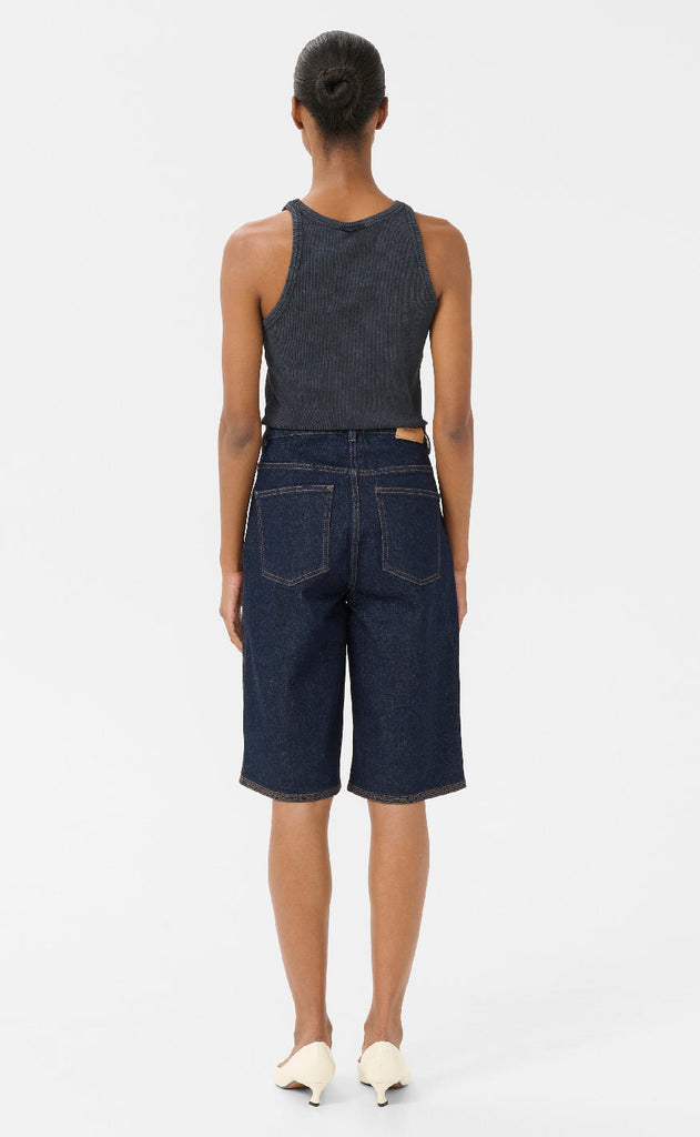 Gestuz Topp - Drew Washed Logo - Grey washed