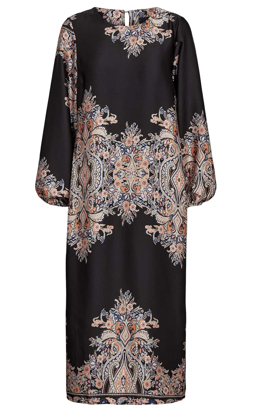 Liberte Kjole - Wenneise - Black Paisley