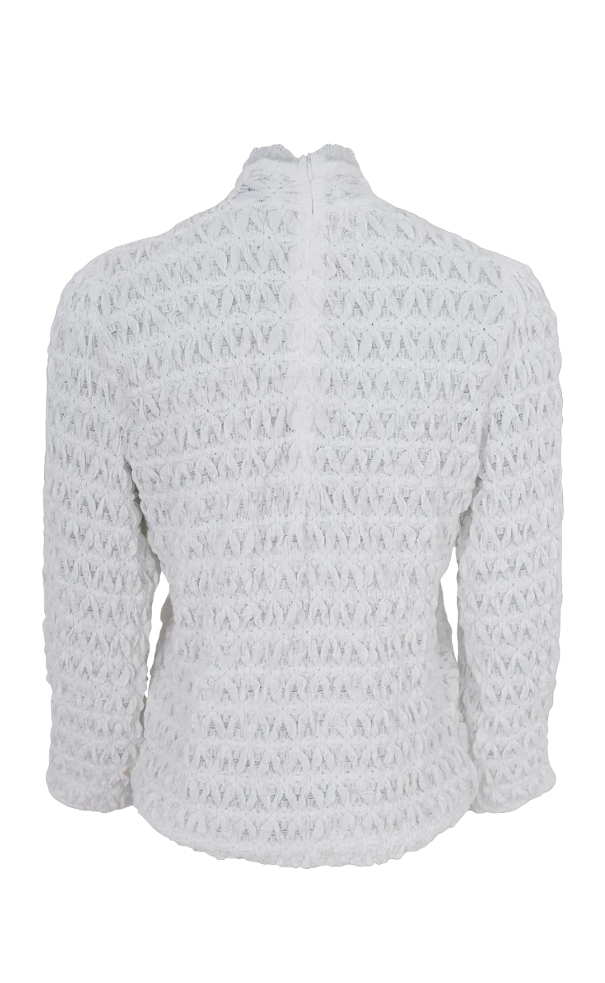 Black Colour Bluse - Eleonora - White