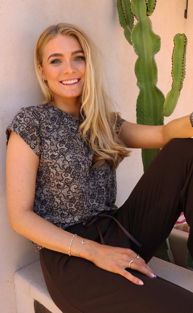 Liberte Bukser - Alma Wide - Mocca