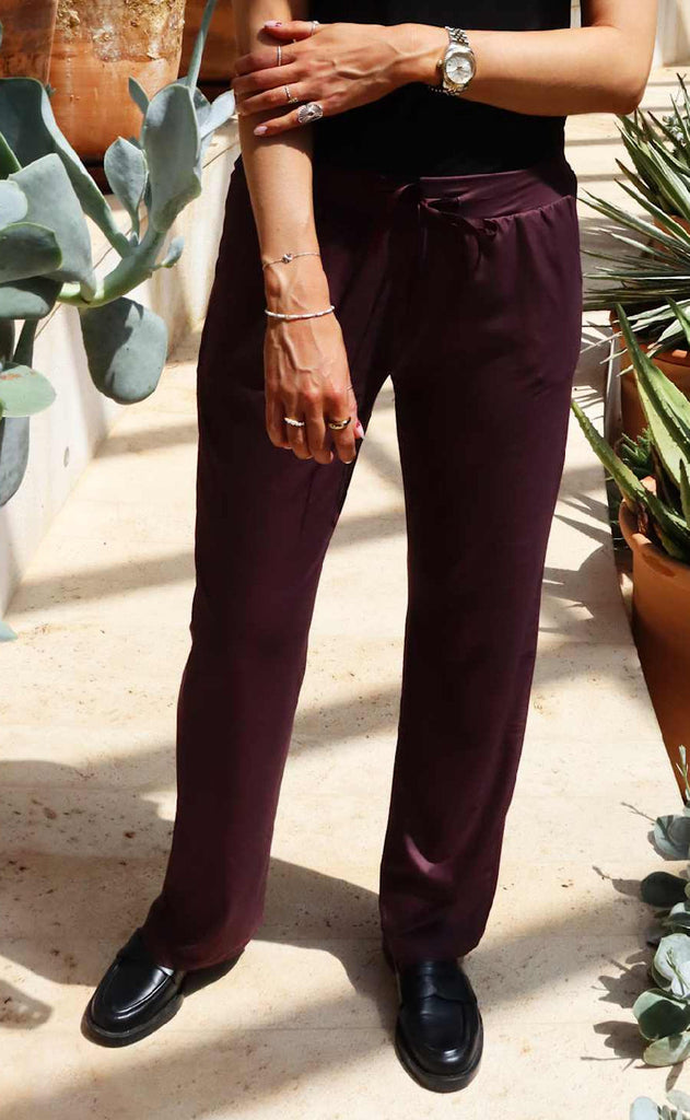 Liberte Bukser - Alma Wide - Bordeaux