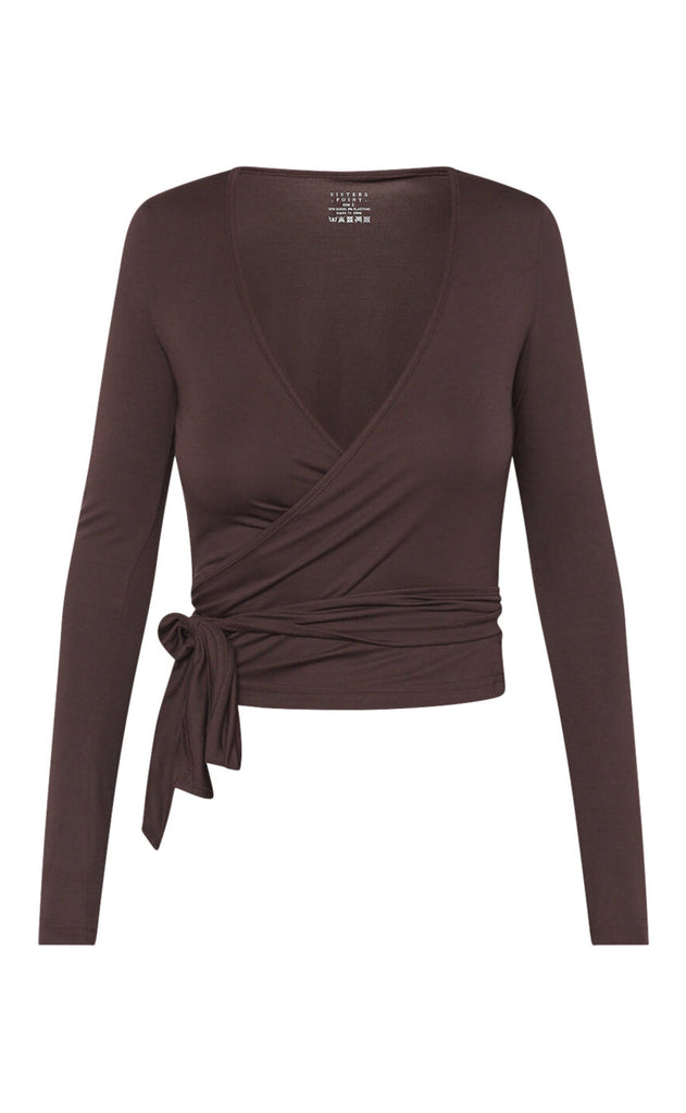 Sisters Point Bluse - Lay-WRAP - D. Brown