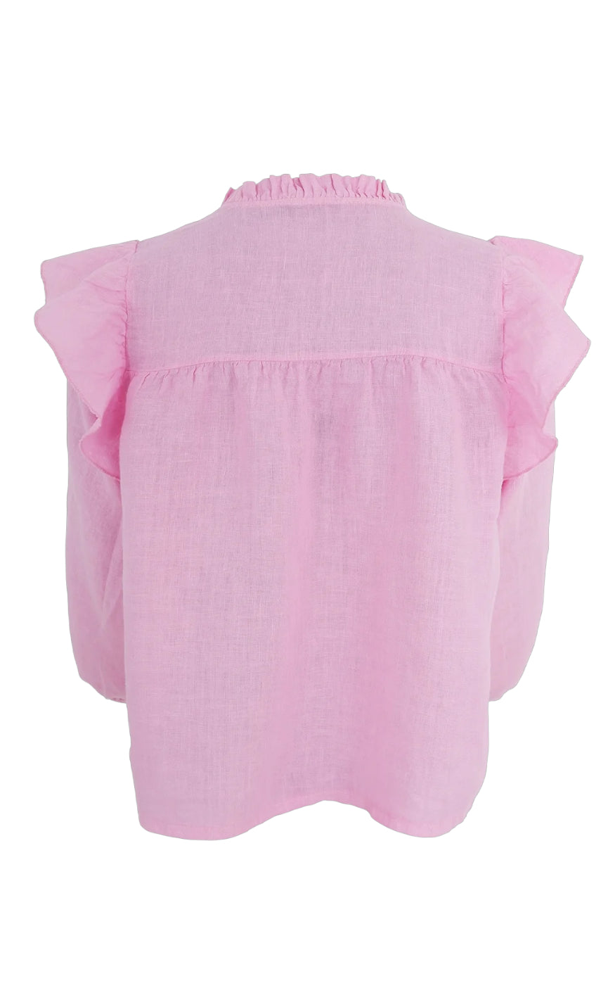 Black Colour Bluse - Melina Frill - Candy