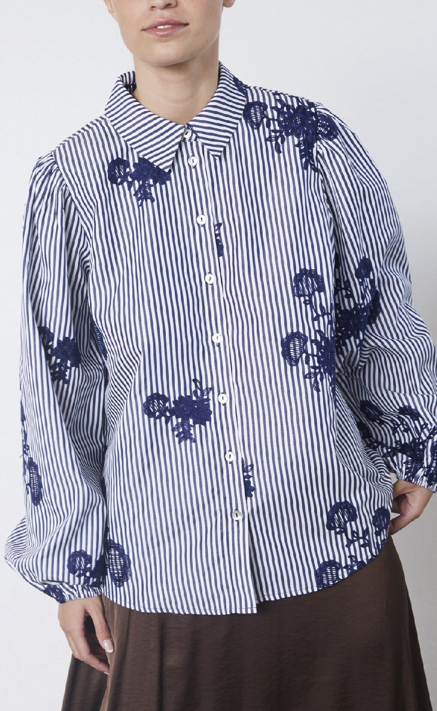 Love & Divine Skjorte - Love1430 - Blue Stripe