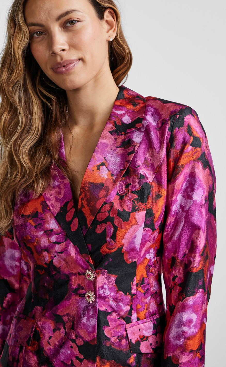 YAS Kjole - Wilight Garden - Black