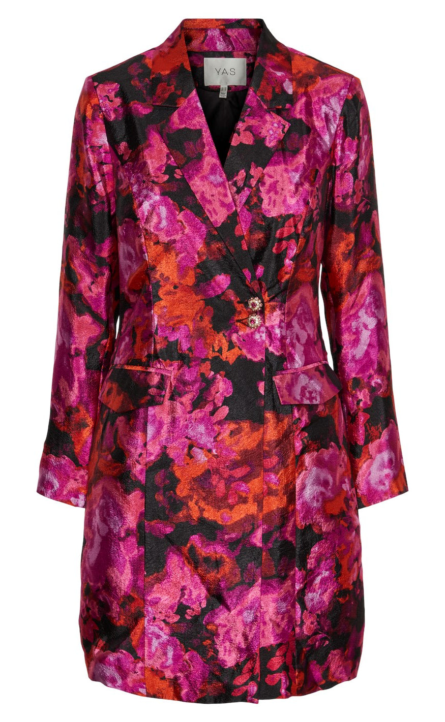 YAS Kjole - Wilight Garden - Black