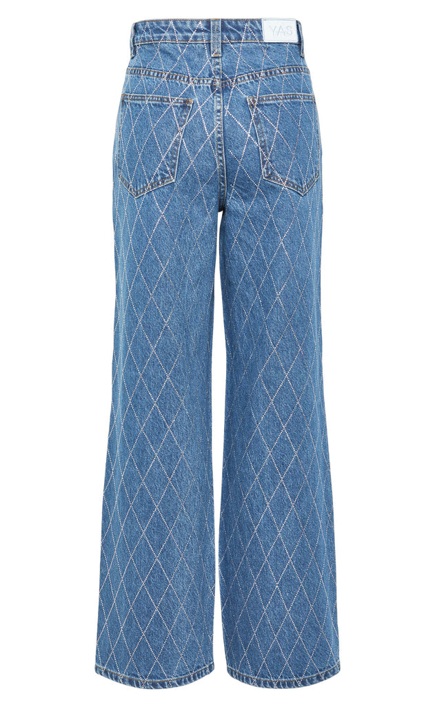 YAS Bukser - Harli - Medium Blue Denim