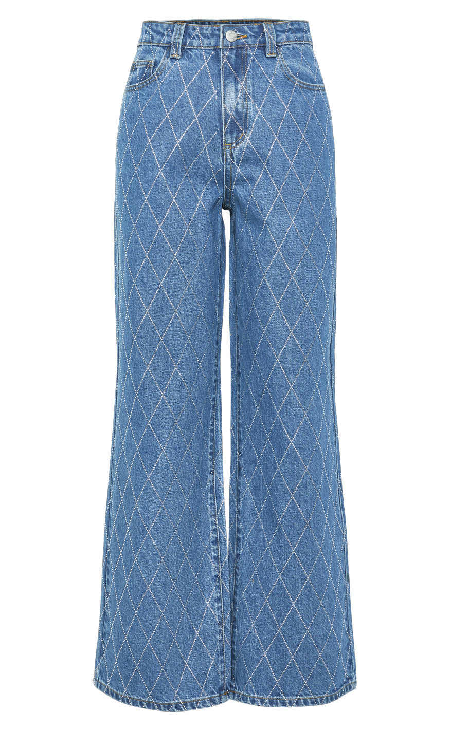 YAS Bukser - Harli - Medium Blue Denim