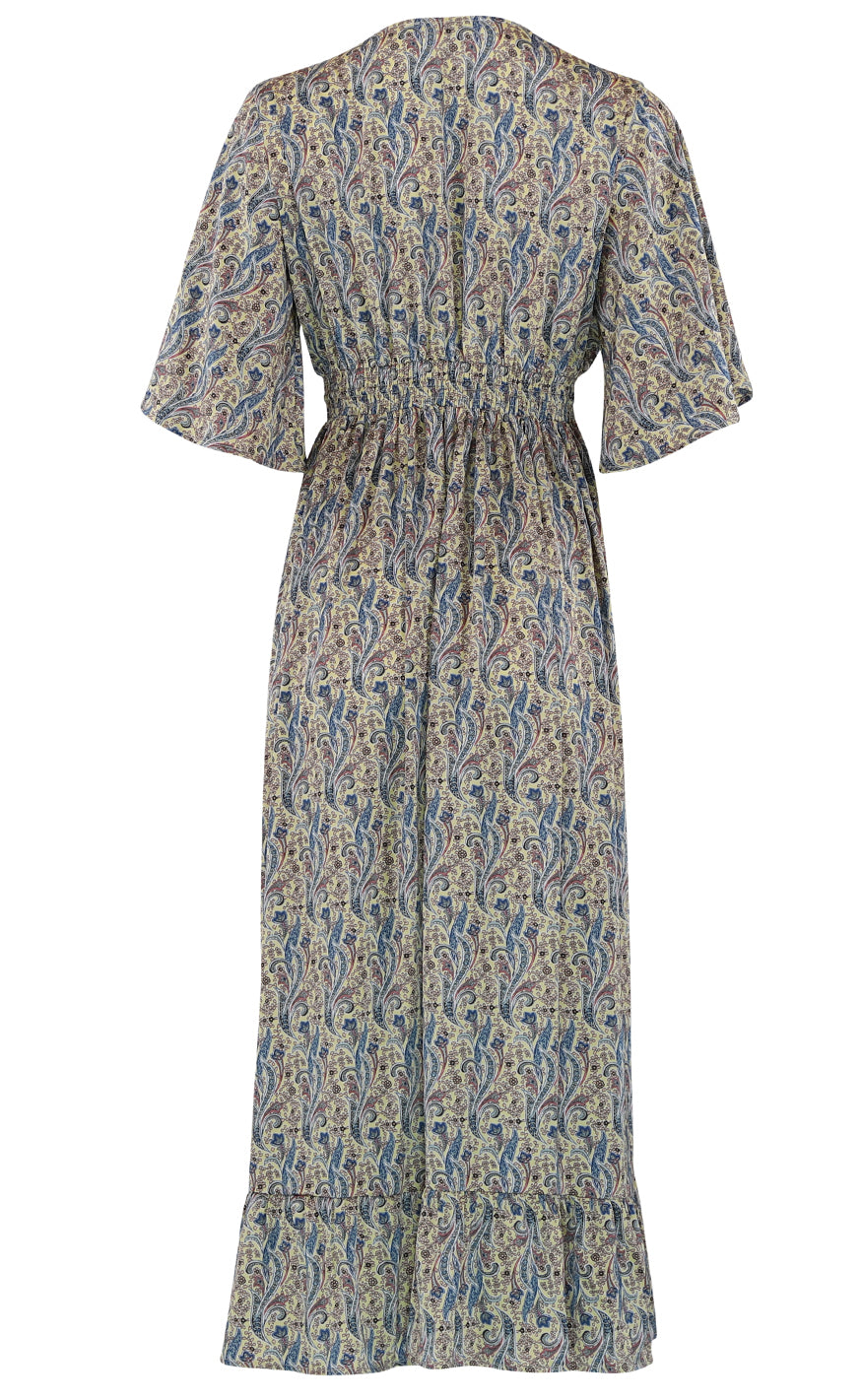 Continue Kjole - Thilde - Yellow Paisley