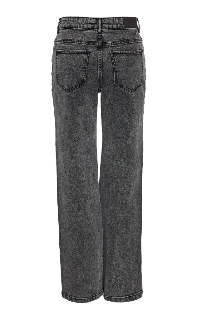 Noisy May Bukser - Yolanda NW Wide - Dark Grey Denim