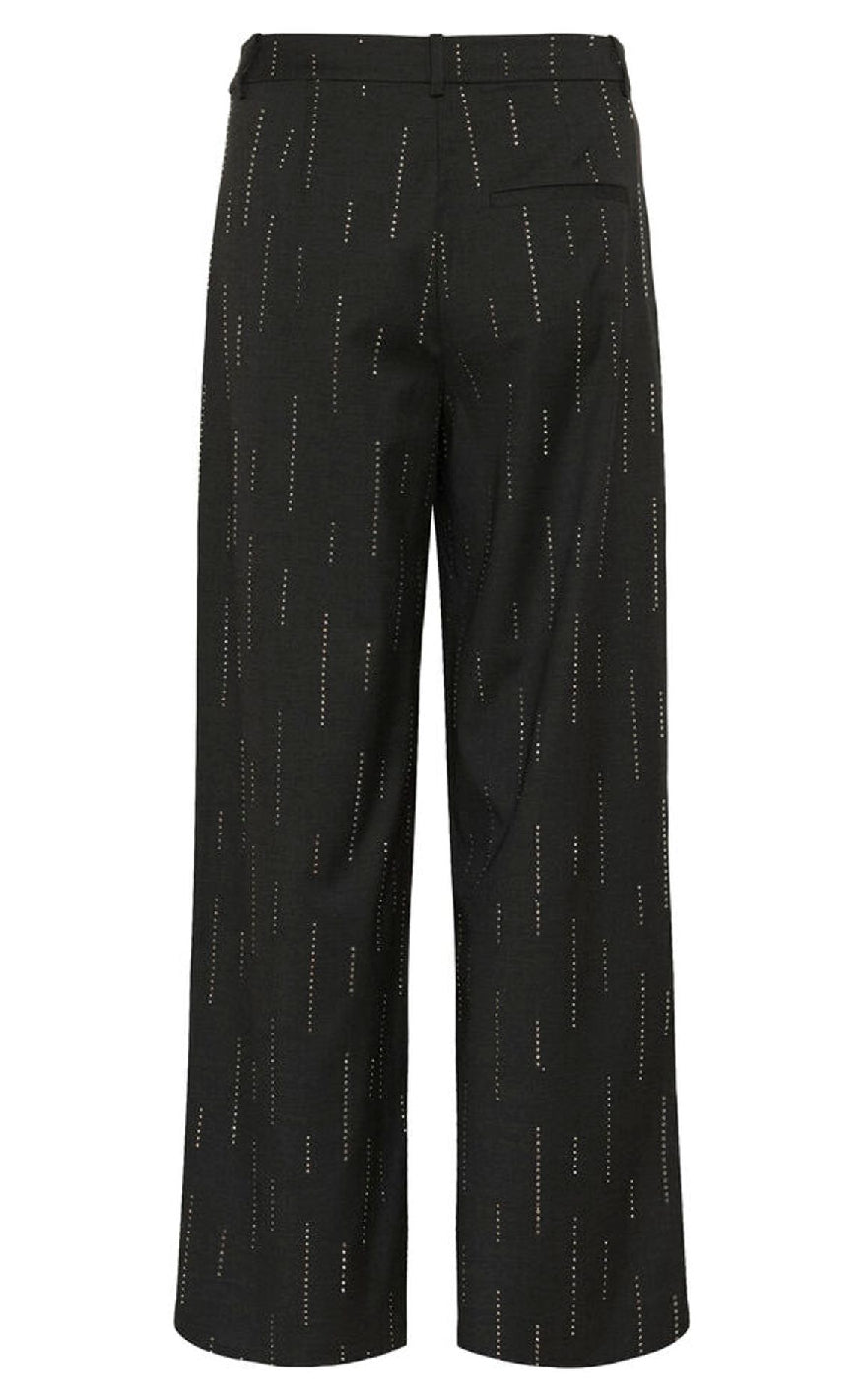 Gestuz Bukser - Adira - Dark Grey Melange