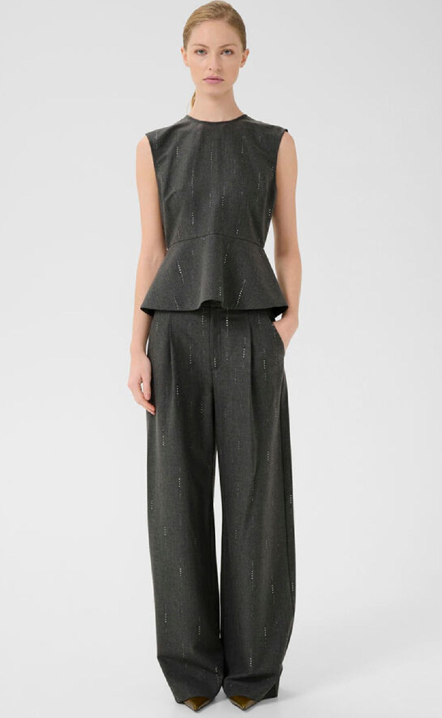 Gestuz Vest - Adira - Dark Grey Melange