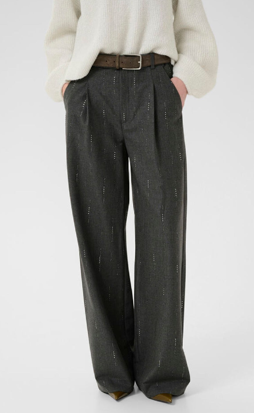 Gestuz Bukser - Adira - Dark Grey Melange