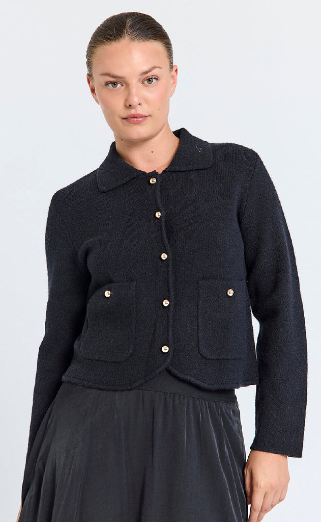 Freequent Cardigan - Zana - Black