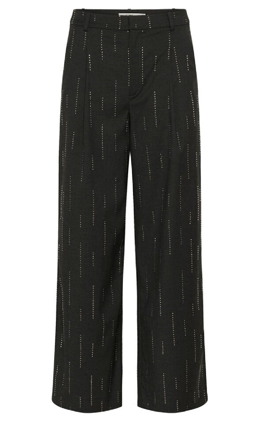 Gestuz Bukser - Adira - Dark Grey Melange