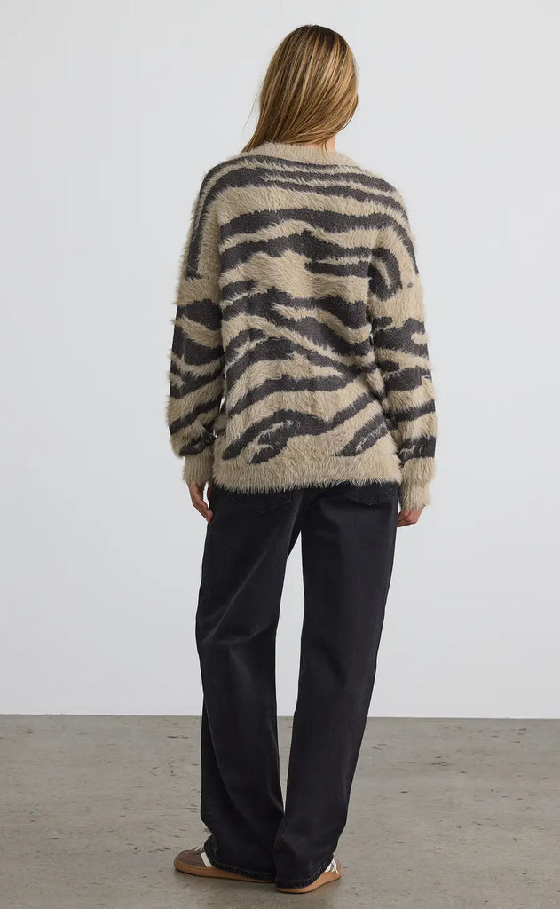 Noisy May Cardigan - Flynn - Obsidian Zebra