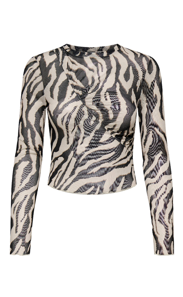 ONLY Bluse - Canja Mesh - Grey