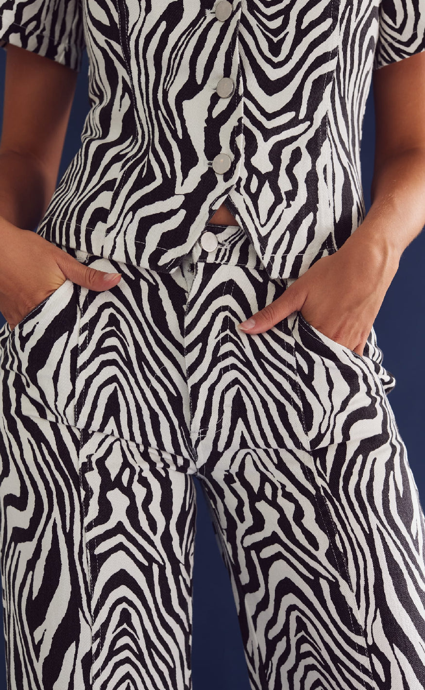 Noella Bukser - Stormy - Taleah Zebra Print
