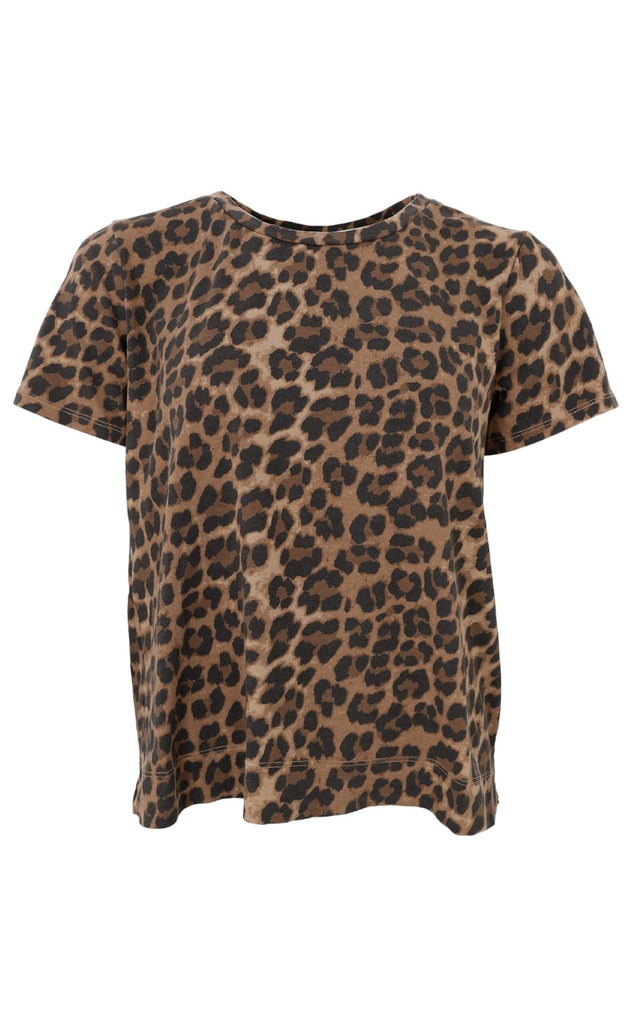 Black Colour T-Shirt - Zelda - Leopard