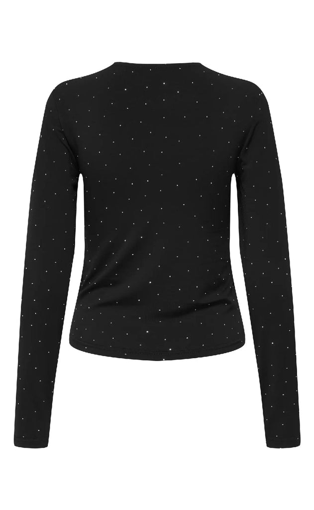 ONLY Bluse - Zita - Black Silver Rhinstones