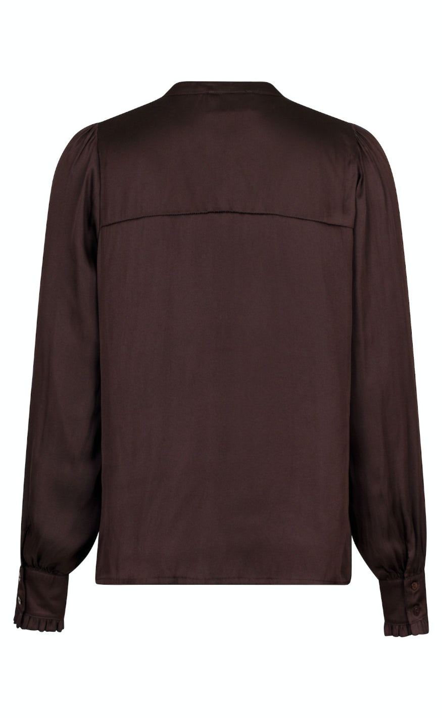Neo Noir Bluse - Zola - Dark Brown