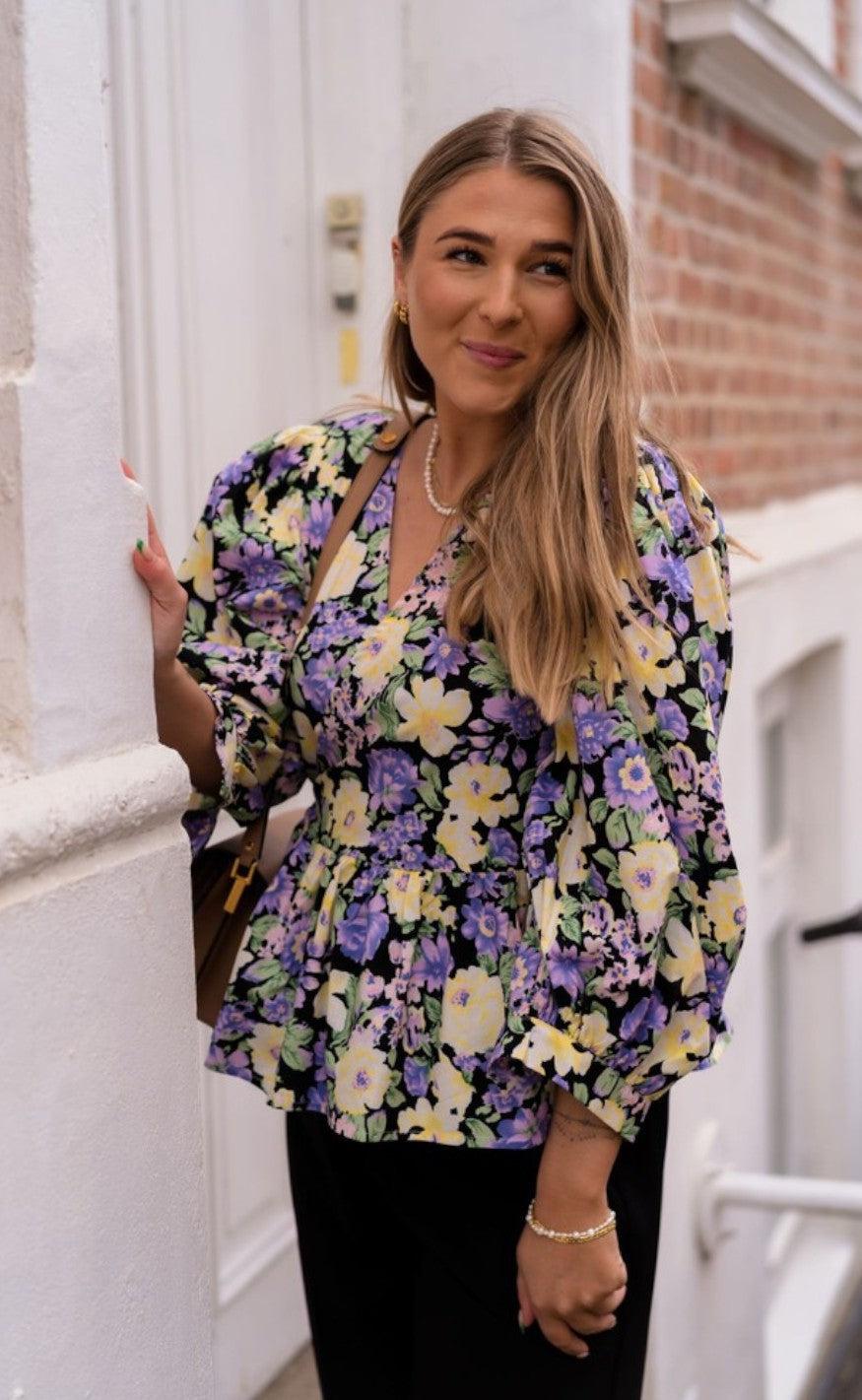 A-View Bluse - Filicity - Flower