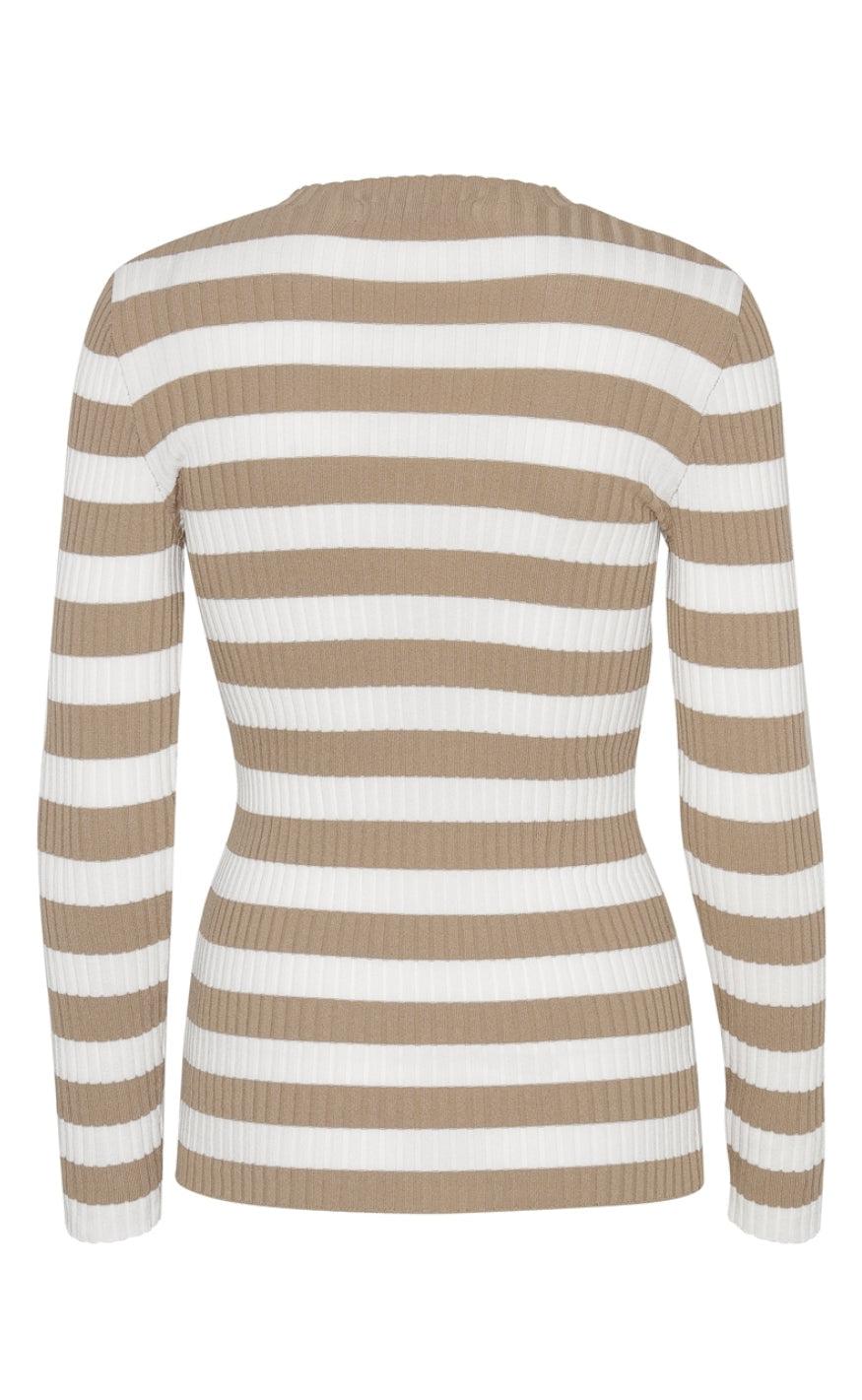 A-View Bluse - My - Beige/Off white