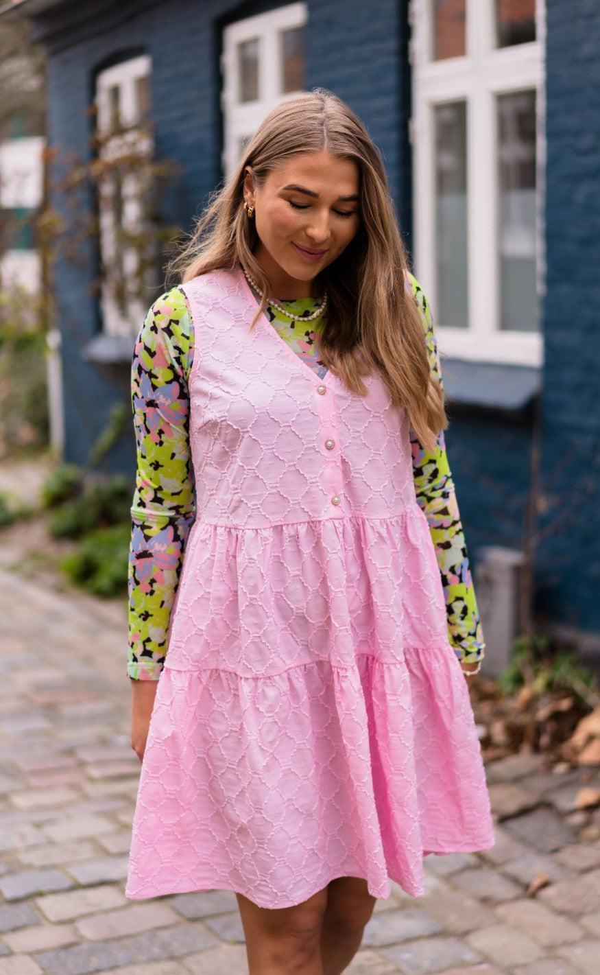 A-View Bluse - Silka - Green Flowers
