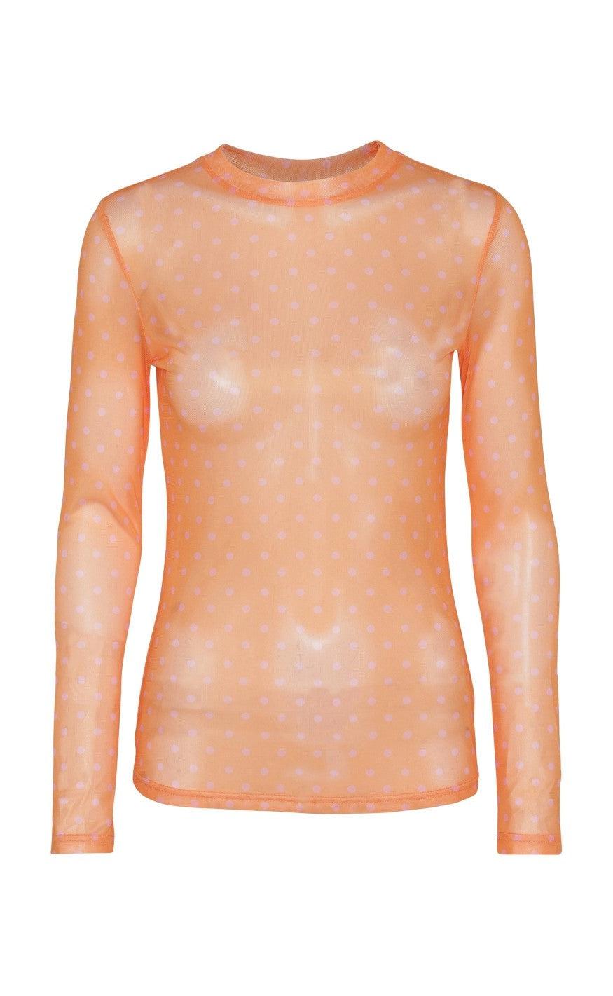 A-View Bluse - Silke Mesh - Orange