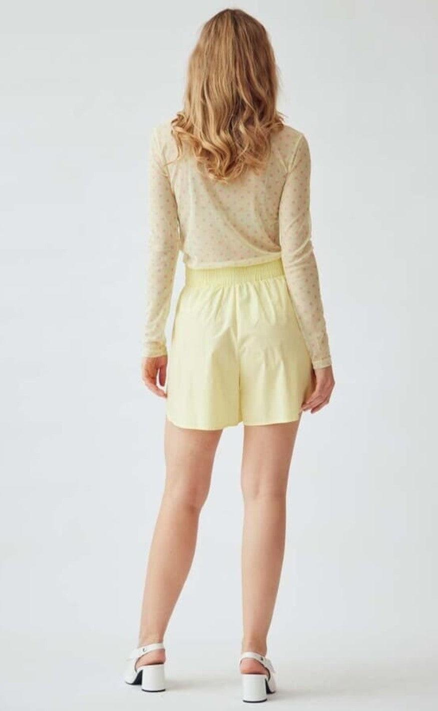 A-View Bluse - Silke Mesh - Yellow