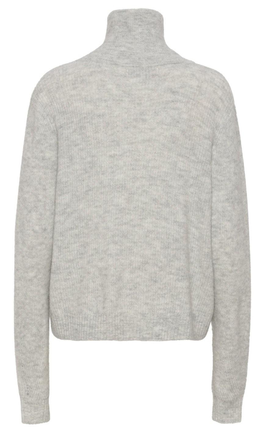 A-View Cardigan - Patty - Light Grey Melange