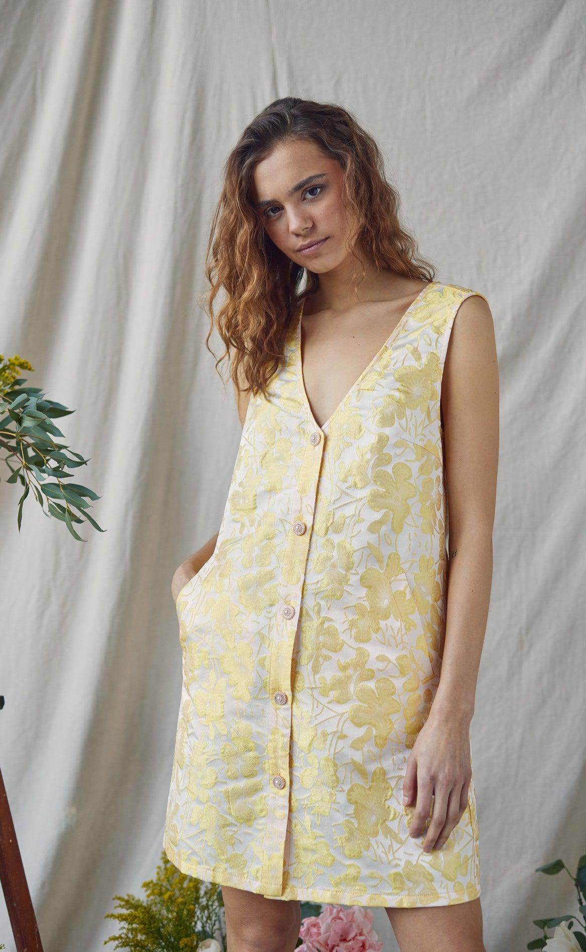 A-View Celebration Kjole - Cille - Yellow