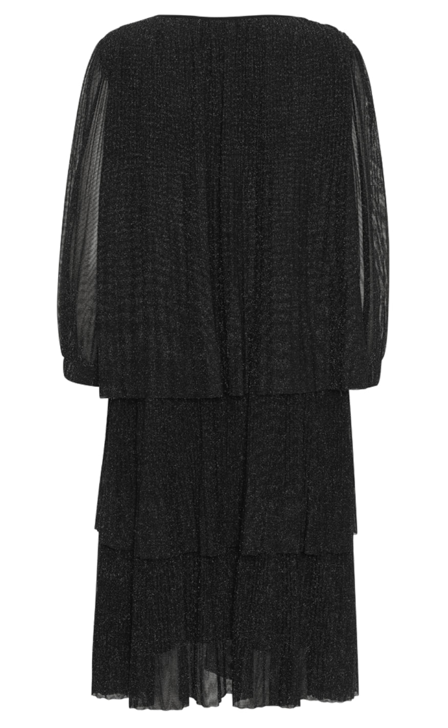 A-View Kjole - Ilja Lurex - Black/Silver