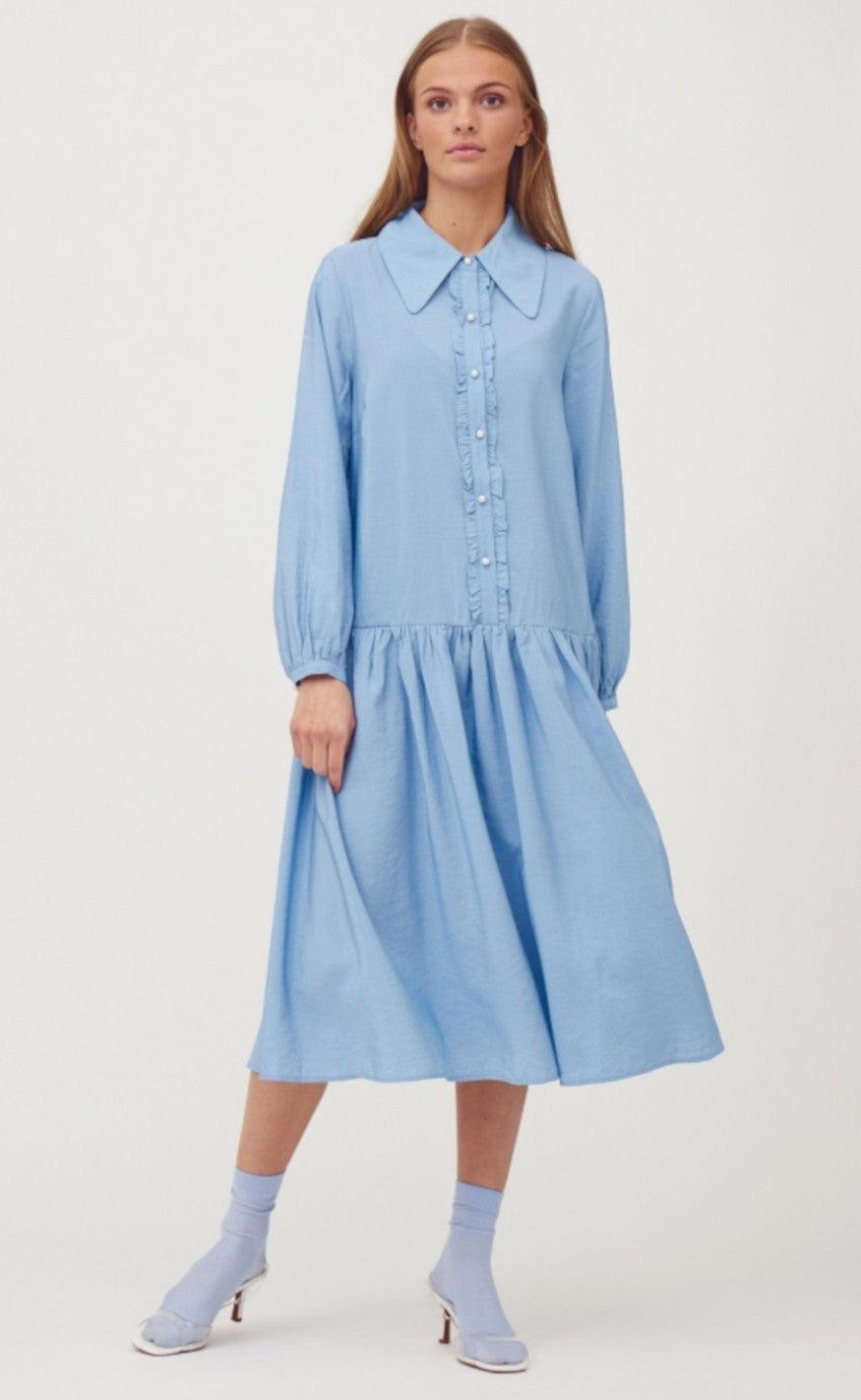 A-View Kjole - Tilana - Blue