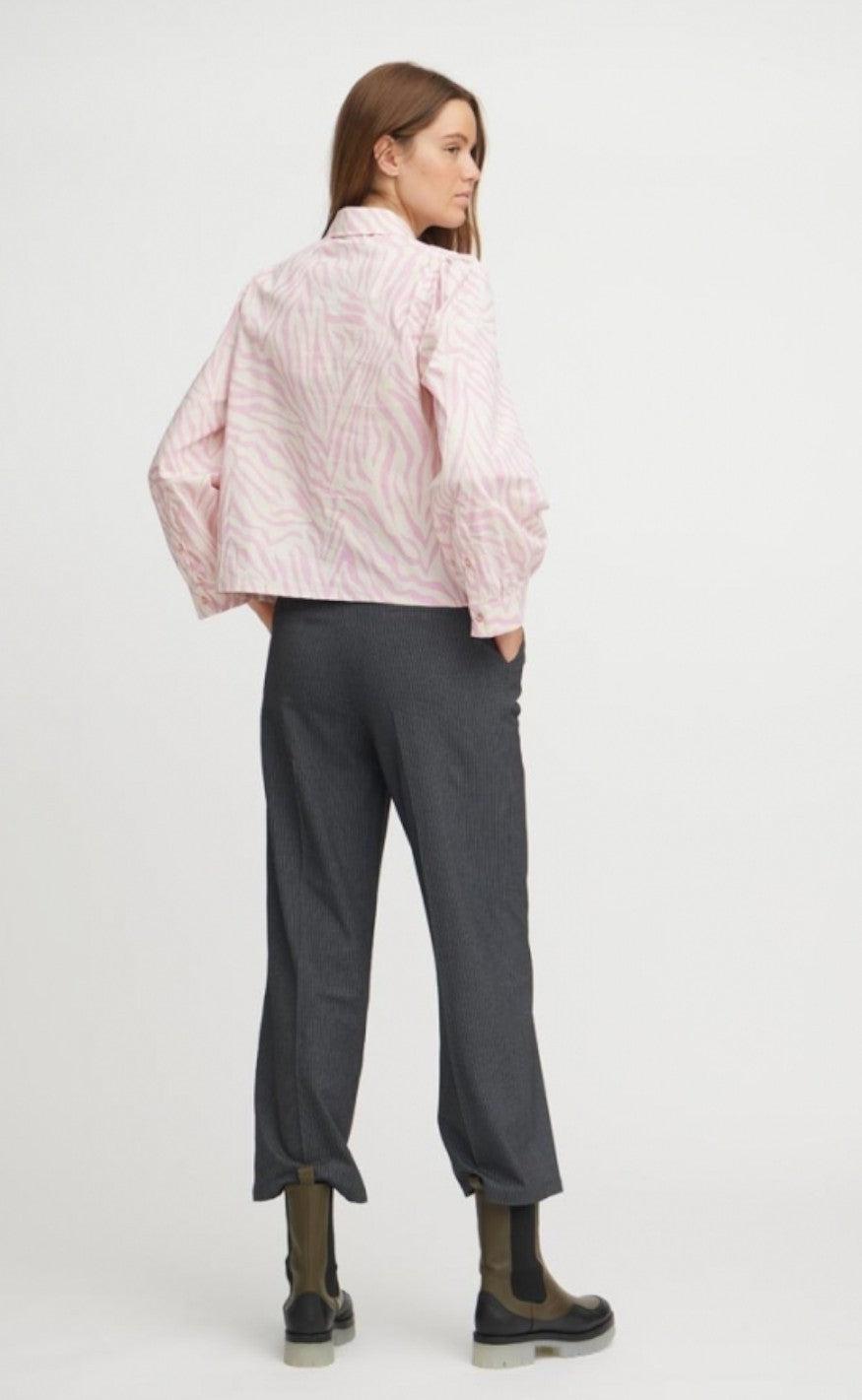 A-View Skjorte - Tessie - Pink/White