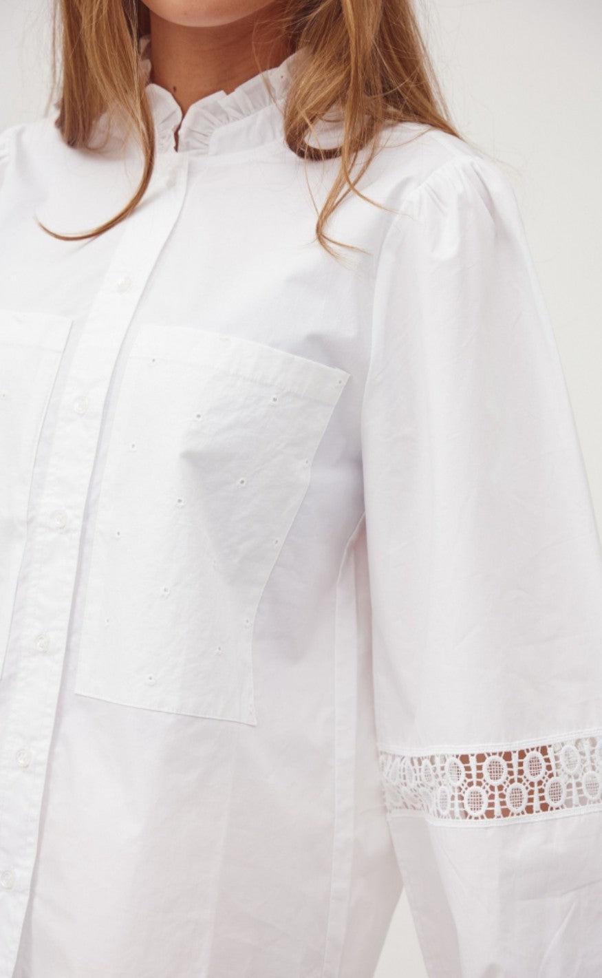 A-View Skjorte - Tiffany - White