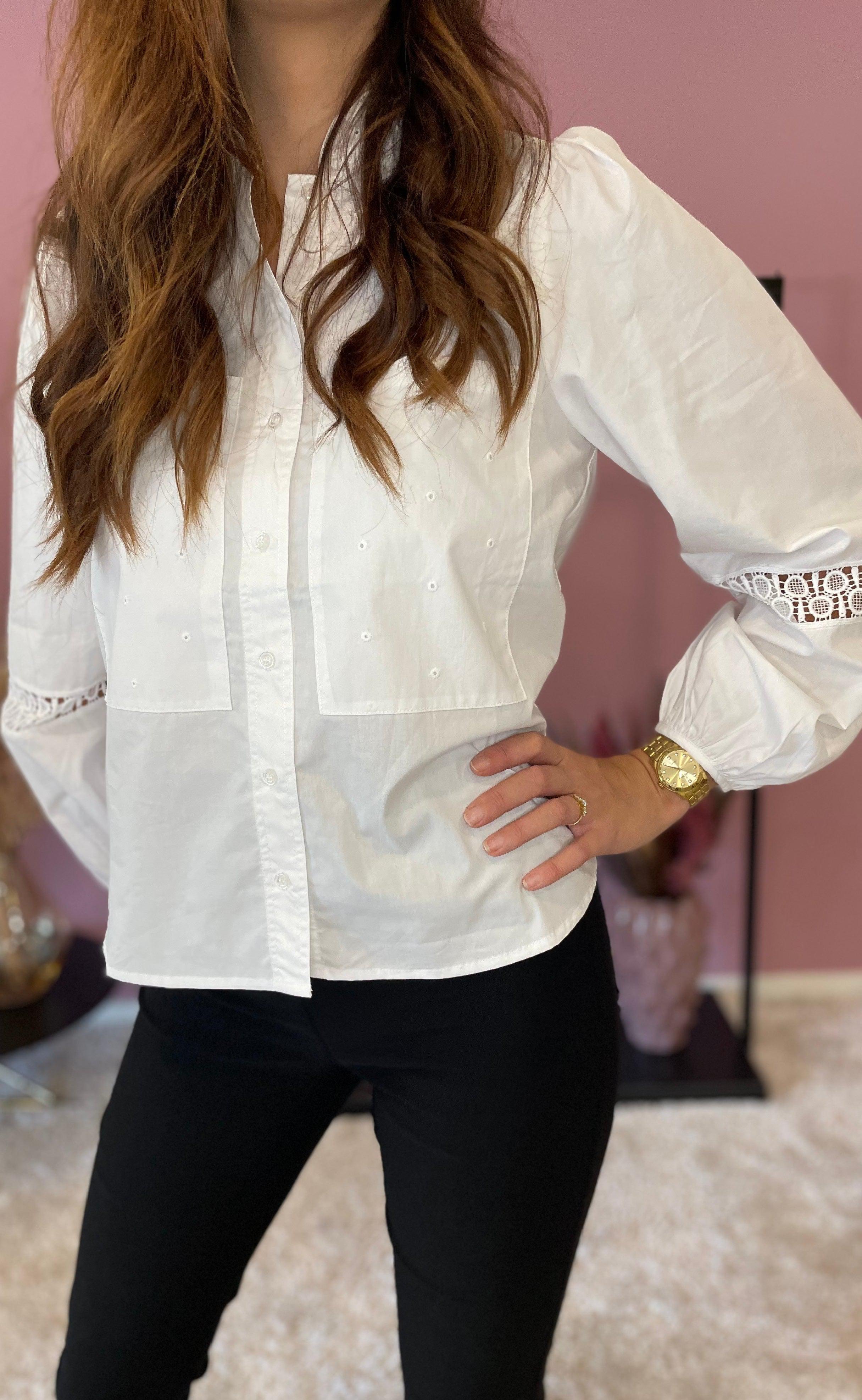 A-View Skjorte - Tiffany - White